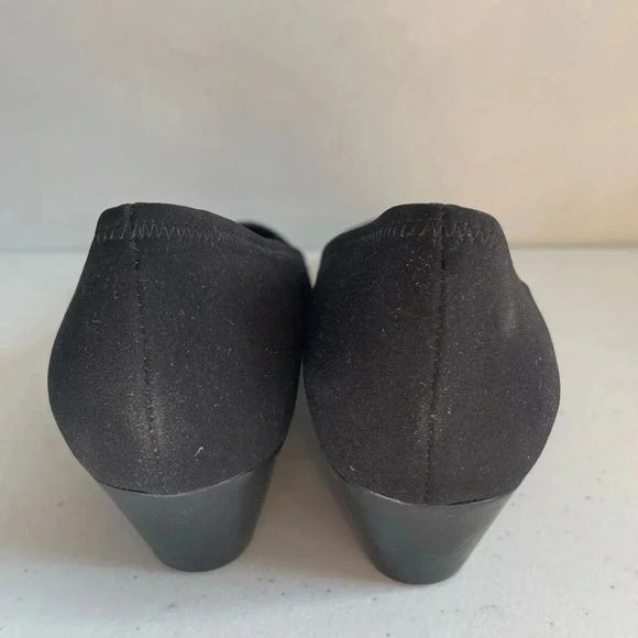 Ferragamo Nero Rain microfiber wedges size 8 EUC with Box! - Picture 3 of 11